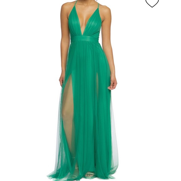 luxxel tulle maxi dress